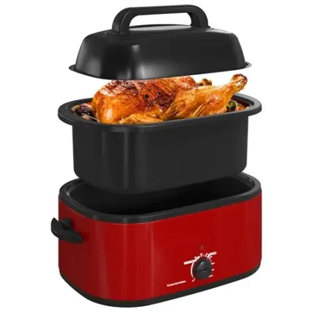 RoyalCraft 26-Quart Electric Roaster Oven w/ Visible Self-Basting Lid