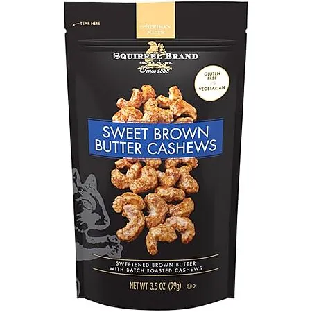 3.5-Oz Squirrel Brand Sweet Brown Butter Glazed Roasted Cashews