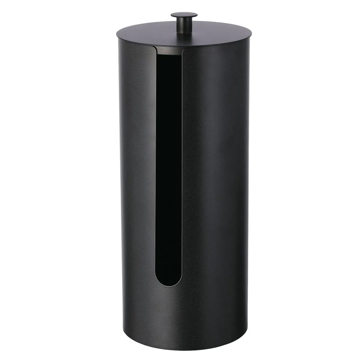 BirdRock Home Metal Toilet Paper Storage in Matte Black or Brushed Nickel