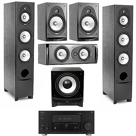 Energy Speakers: Onkyo TX-RZ70 Receiver + 2x CF-70 Floor + CC-10 + 2x CB-20 + Sub