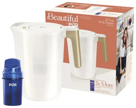 Beautiful by PUR 12 Cup Water Filtration Pitcher