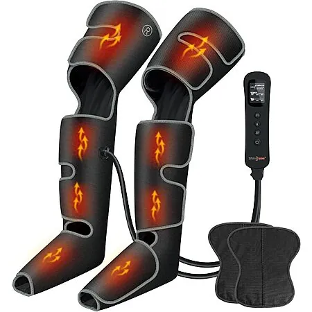 SHINE WELL Air Compression Leg Massager w/ Heat