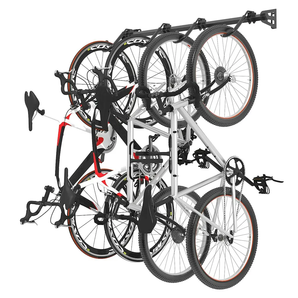 Fleximounts 4-Bike Wall-Mounted Storage Rack