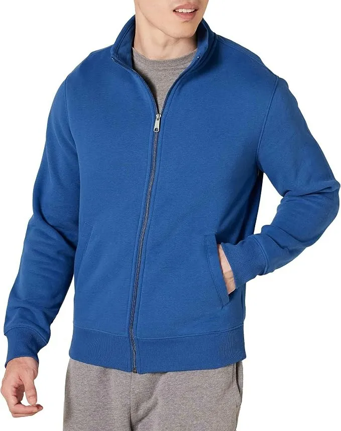 Amazon Essentials Men's Full-Zip Fleece Mock Neck Sweatshirt