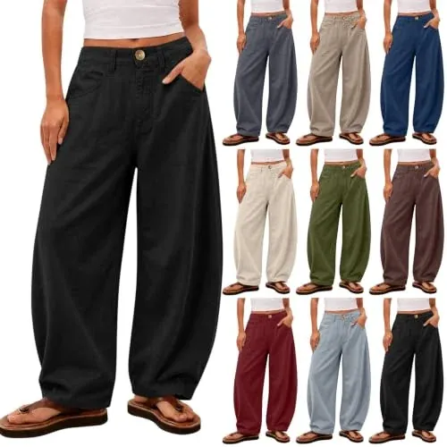 Womens Cotton Breathable Pants