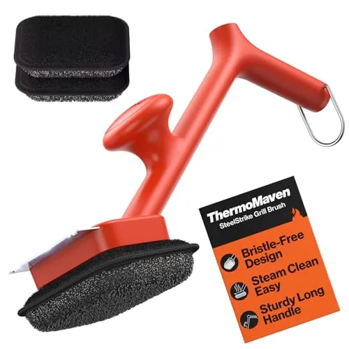 ThermoMaven Bristle-Free BBQ Grill Brush 17" Handle