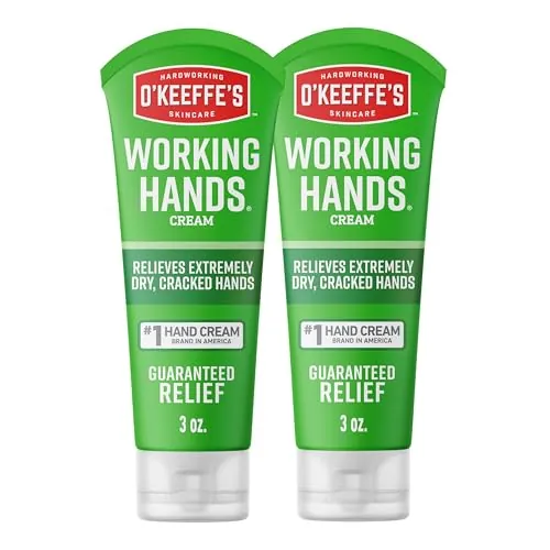 O'Keeffe's Working Hands Hand Cream for Extreme Dryness - 3 oz Tube (2 Pack)