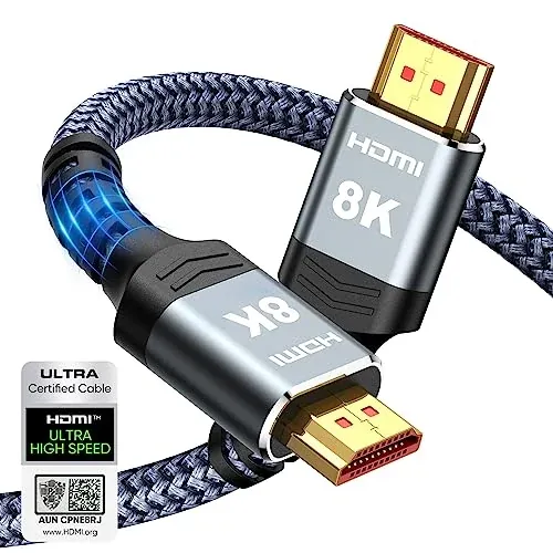 Highwings 2.1 HDMI Cable 6.6' 48Gbps (8K@60Hz 4K@120Hz)
