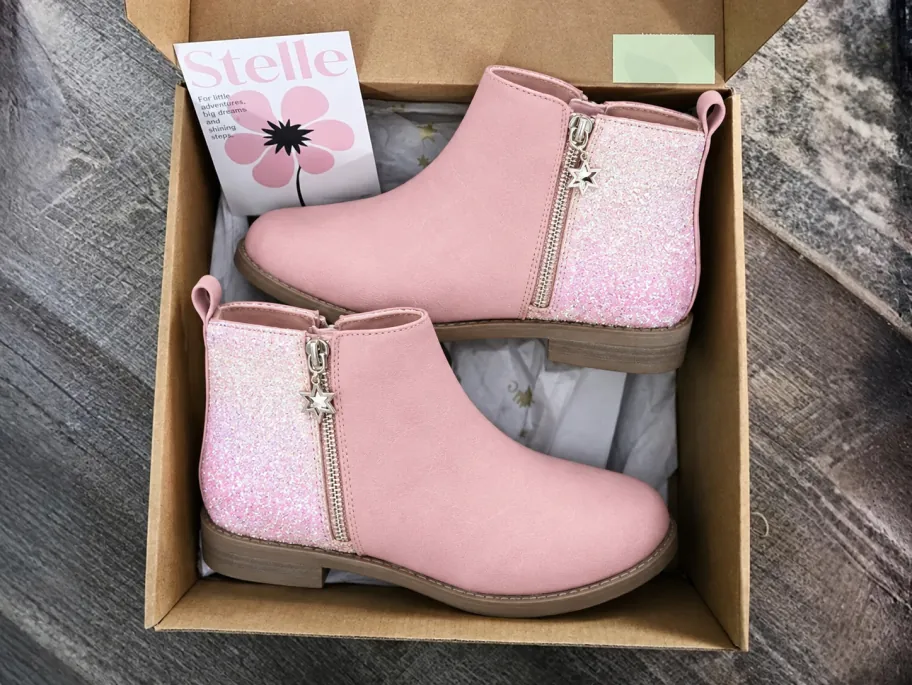 Stelle Girls Glitter Ankle Boots