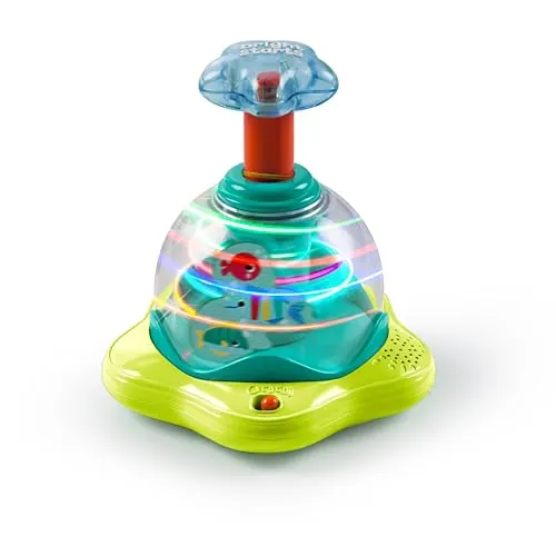 Bright Starts Press & Glow Spinner Musical Baby Toy