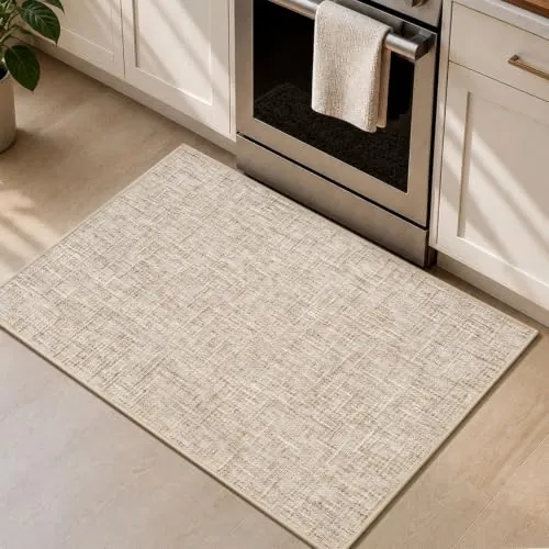 PADOOR Chenille Non-Slip Kitchen Rug 18"x30"