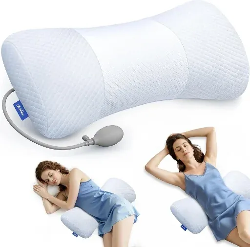 Inflatable Lumbar Pillow for Lower Back Pain Relief