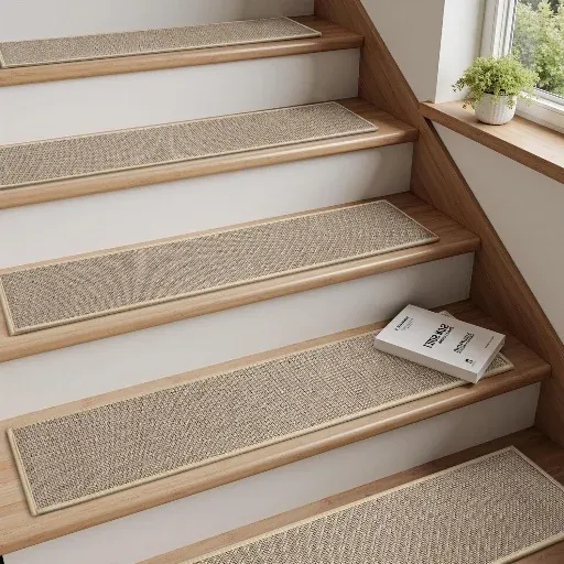 PADOOR Stair-Treads Non Slip 15PCS 8"x30" Beige - 15pcs