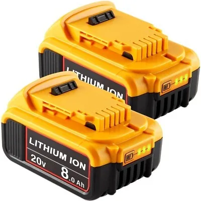 20V Max 8.0Ah Lithium Ion Battery 2-Pack for DeWalt