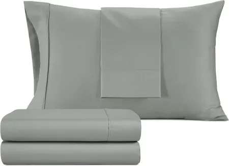 4-Piece Izod 100% Cotton Sateen Silky Queen Sheet Set