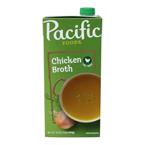 32 Fl Oz Pacific Foods Broth Chicken Natural Free Range