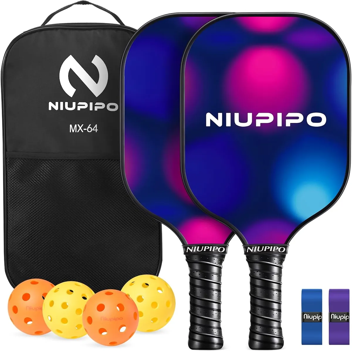 Niupipo Pickleball Set in Purple & Blue