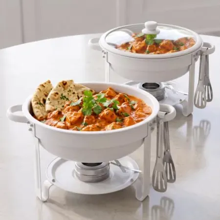 2-Pack 5-Quart Teynouk Round Chafing Dish Set