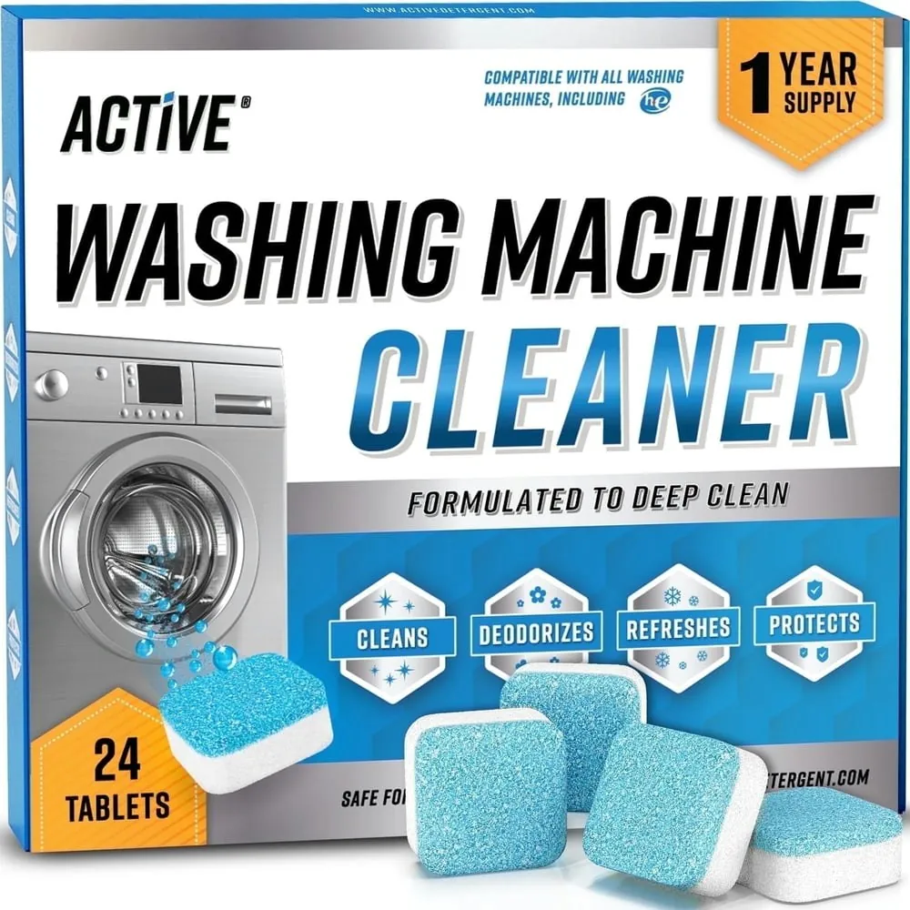 Active Washing Machine Cleaner Descaler 24-Pack