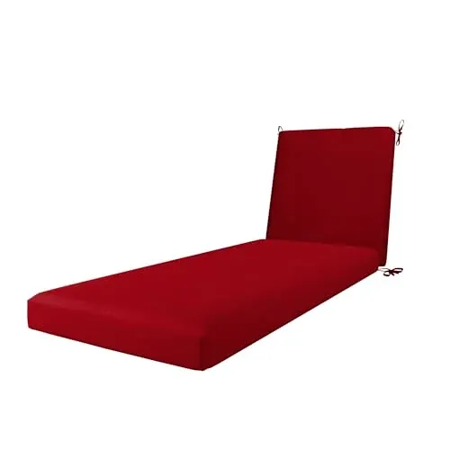 California Umbrella Outdoor Chaise Lounge Cushion 24 x 78 Inch