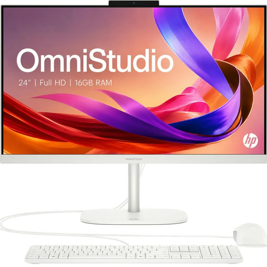 HP OmniStudio Intel Quad-Core 24" All-in-One Desktop PC