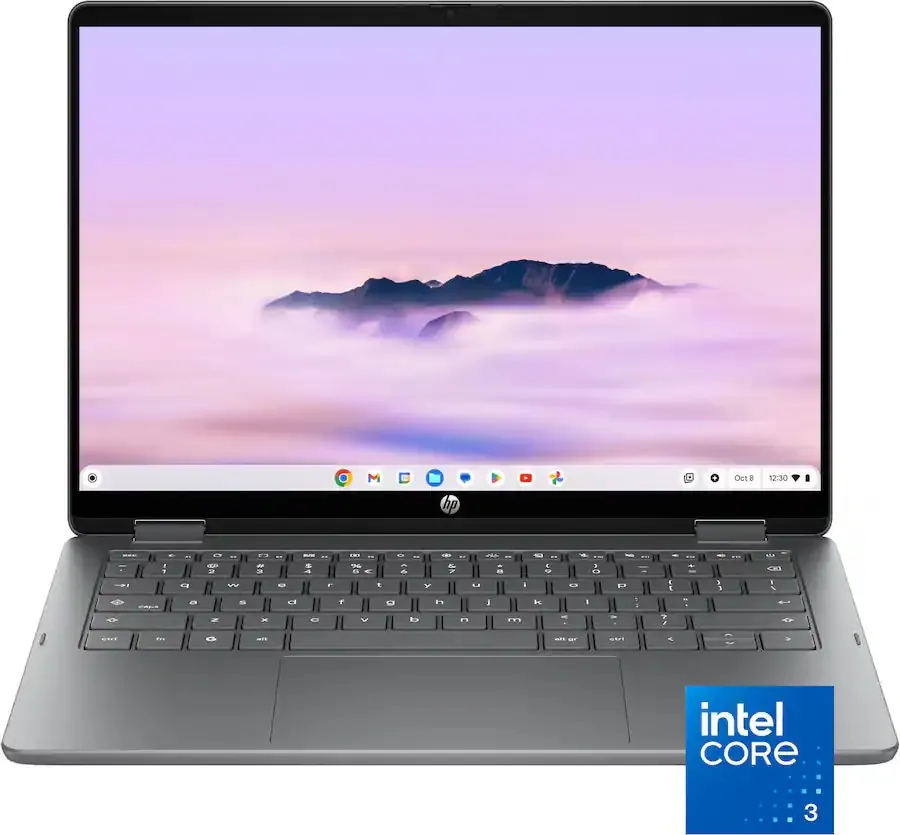 HP Core 3 N355 14" 2K Touchscreen 2-in-1 Chromebook