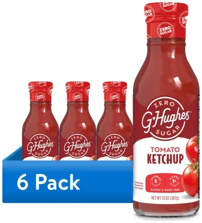 6-Pack 13oz G Hughes Zero Sugar Ketchup