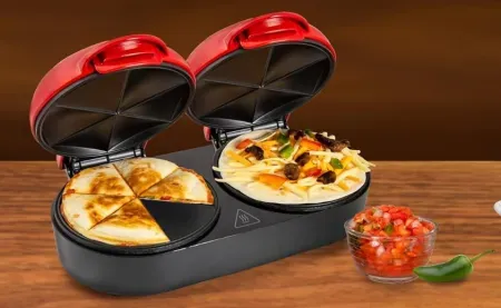 Nostalgia Taco Tuesday Double 5" Quesadilla Maker