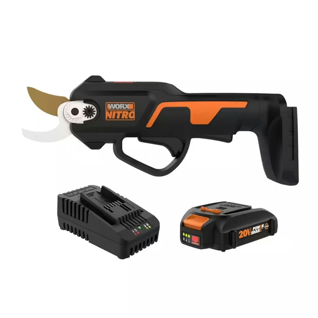 Worx 20V Cordless Brushless Pruning Shear w/ 2.0Ah Battery & Charger
