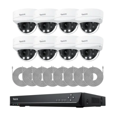 Reolink 16-Channel 8-Dome Camera 4TB 4K Surveillance System