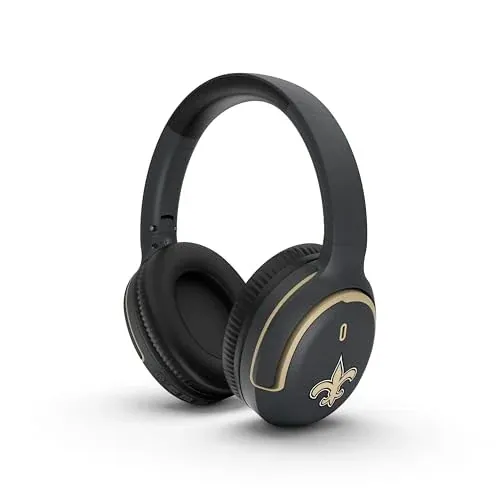 SOAR NFL Active Noise Cancelling Over The Ear Headphones New Orleans Saints