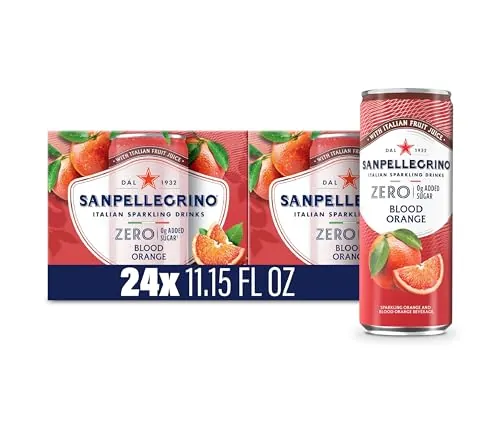 SANPELLEGRINO Zero Blood Orange Sparkling Water 24-Pack