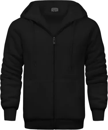 JACKETOWN Men's Fleece Hoodies Zip Up Warm Thick Winter Jacket