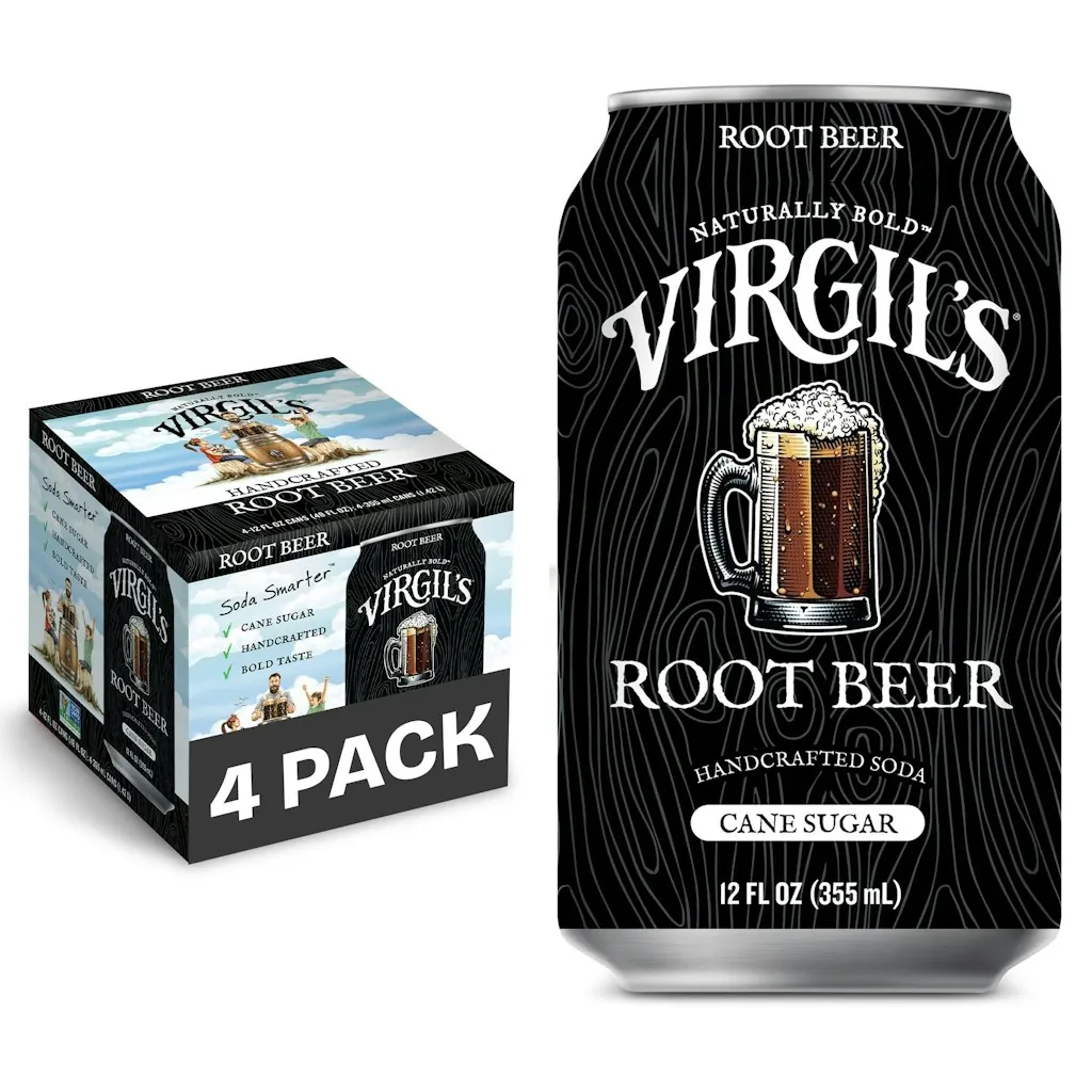 Virgil's Naturally Bold Handcrafted Root Beer 4-Pack