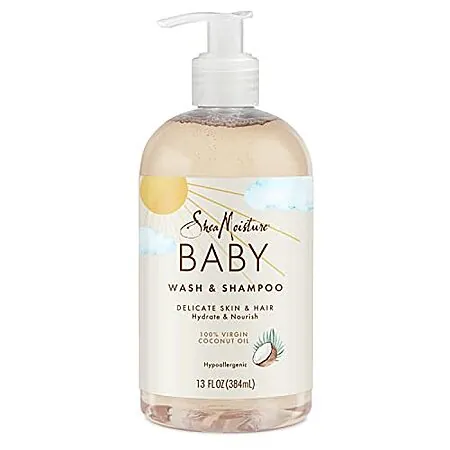 13-Oz SheaMoisture Baby Wash & Shampoo (100% Virgin Coconut Oil)