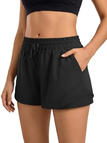 Women’s Athletic Running Shorts with Pockets