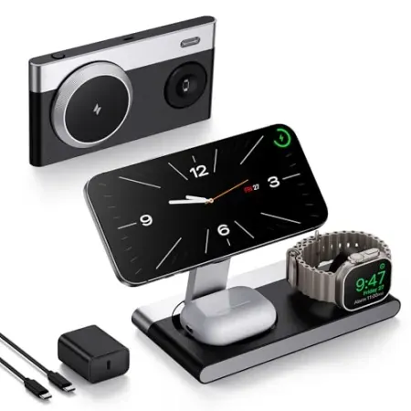 Mukiya 3-in-1 Magnetic Wireless Charger