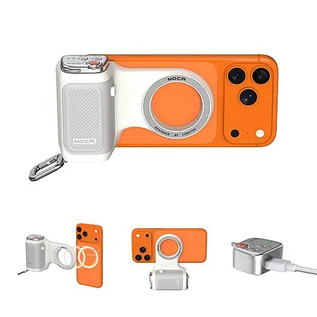COMITOK MOCA Magnetic iPhone Camera Grip w/ Removable Remote & 1/4" Thread