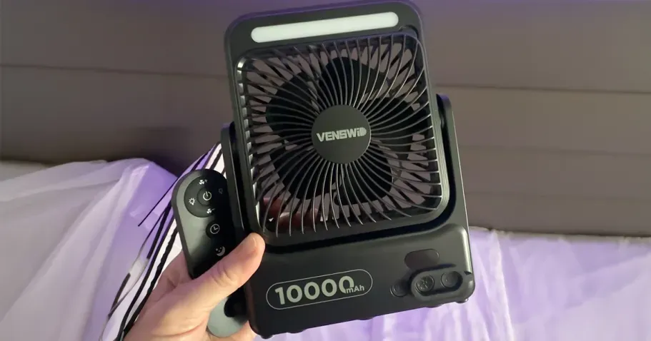Magnetic Portable Fan w/ Remote