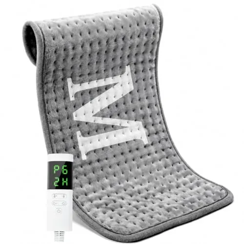Electric Heating Pad for Back Pain & Cramps Relief, 9 Heat Settings