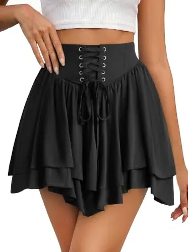 Renaissance Style Layered Mini Skirt