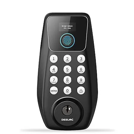 DESLOC Fingerprint Keyless Entry Door Lock: w/ Handle $45, w/ Lever $35, Deadbolt