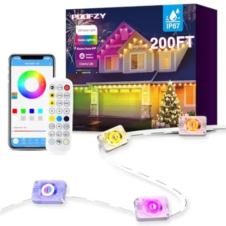 200-Foot POOFZY Permanent Outdoor Lights