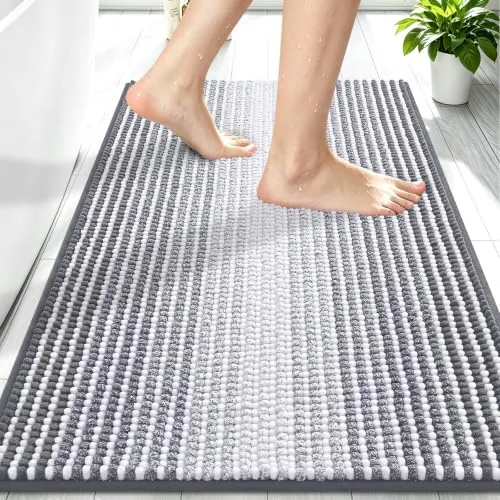Smiry Chenille Bathroom Rug 30x20"