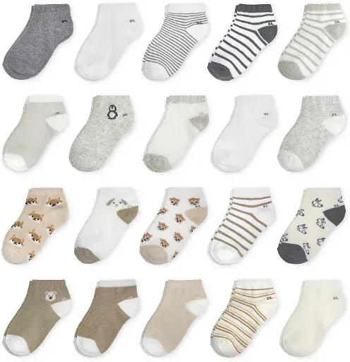 Jumping Beans Baby & Toddler 20-pack Ankle Socks