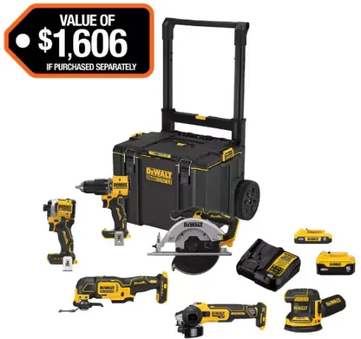 DEWALT 20V MAX ToughSystem Lithium-Ion 6-Tool Cordless Combo Kit
