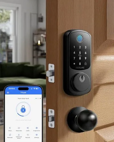 DESLOC B200 Fingerprint Smart Lock with 2 Knobs