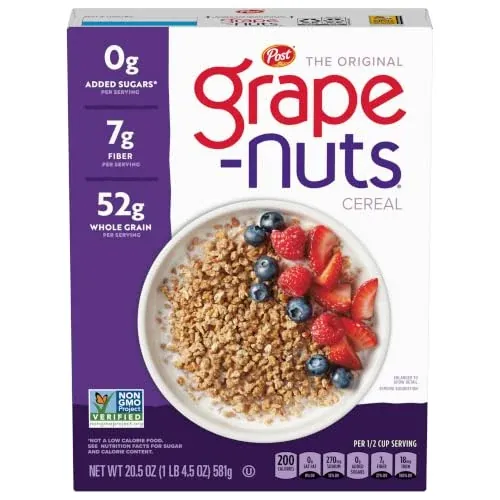 Grape-Nuts Original Cold Breakfast Cereal 20.5 oz Box