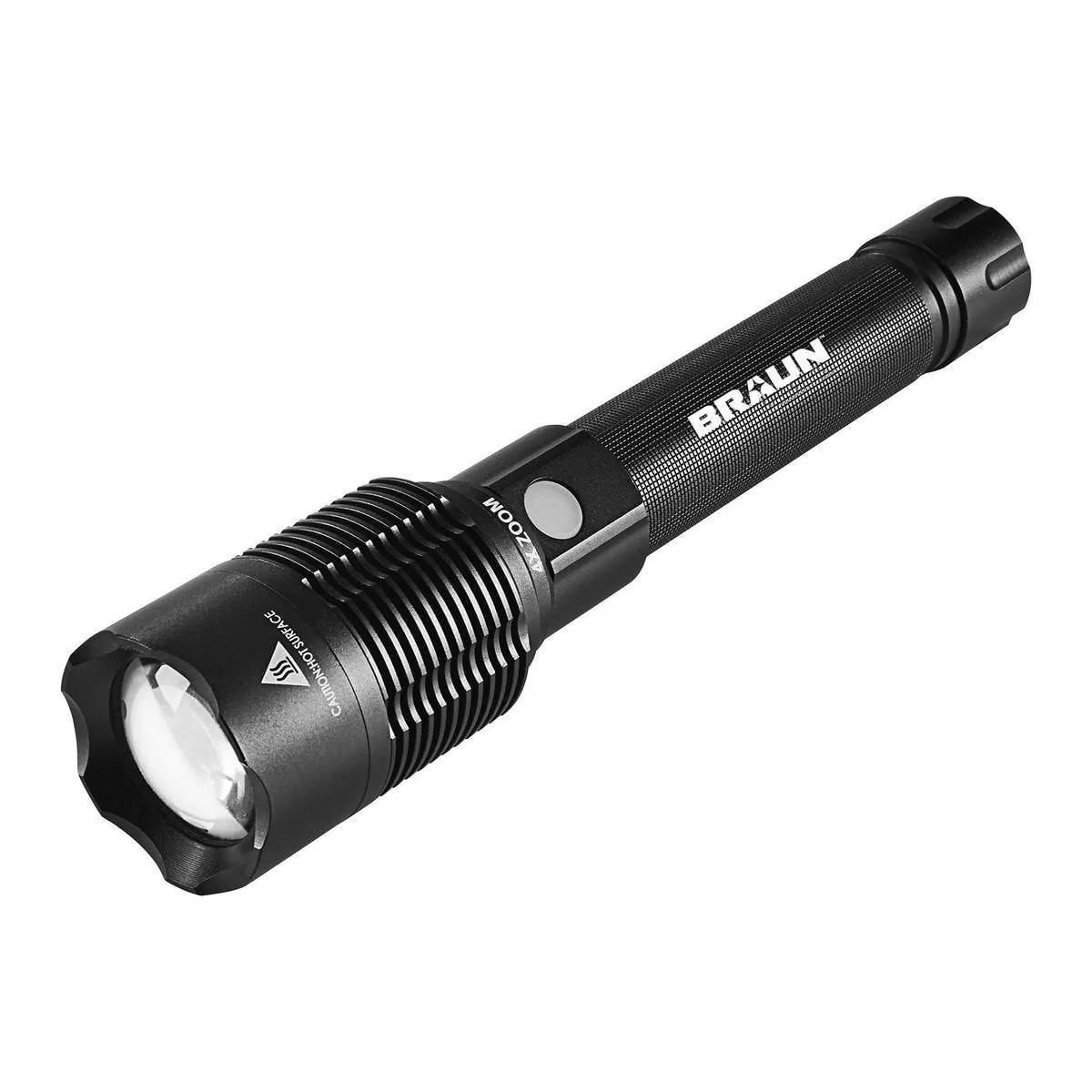 Braun 7000-Lumen Rechargeable Waterproof LED Flashlight with Battery Bank