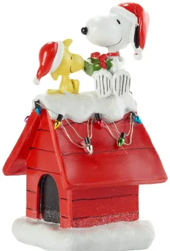 Snoopy and Woodstock LED Holiday Dog House
